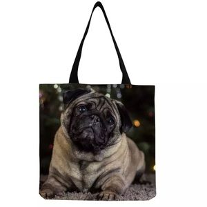NEW Cute Pug Shoulder Bag Tote